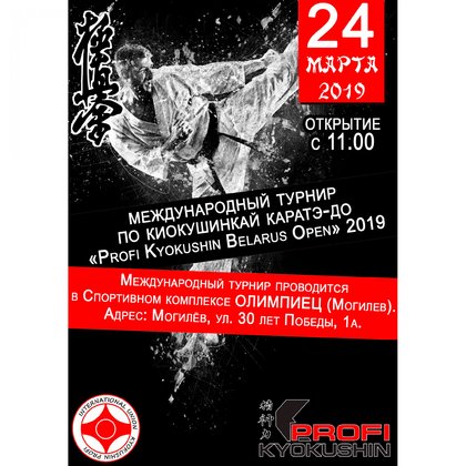 МЕЖДУНАРОДНЫЙ ТУРНИР ПО КИОКУШИНКАЙ КАРАТЭ-ДО «PROFI KYOKUSHIN BELARUS OPEN»